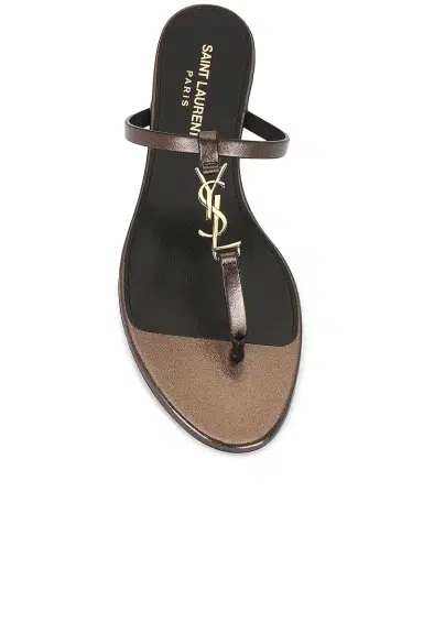 Saint Laurent Cassandra Flat Slide | Thumbnail 4 Saint Laurent Cassandra Flat Slide | Thumbnail 4