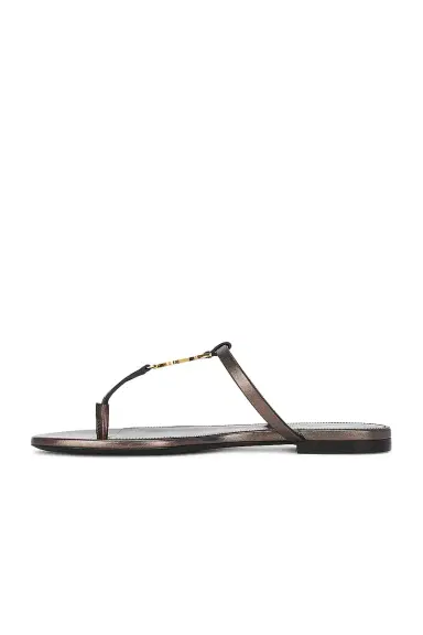 Saint Laurent Cassandra Flat Slide | Thumbnail 5 Saint Laurent Cassandra Flat Slide | Thumbnail 5