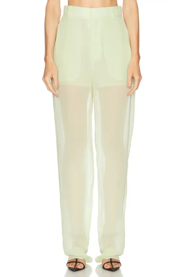 BLUMARINE Sheer Straight Leg Trouser