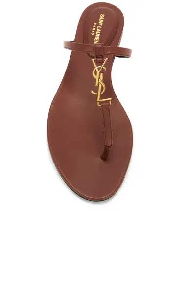 Saint Laurent Cassandra Flat Sandal | Thumbnail 4