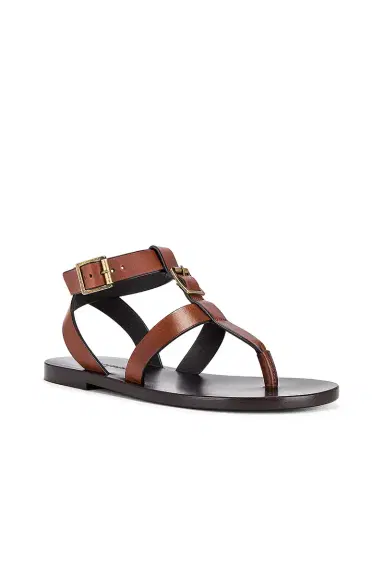 Saint Laurent Hardy Flat Sandal | Thumbnail 2 Saint Laurent Hardy Flat Sandal | Thumbnail 2