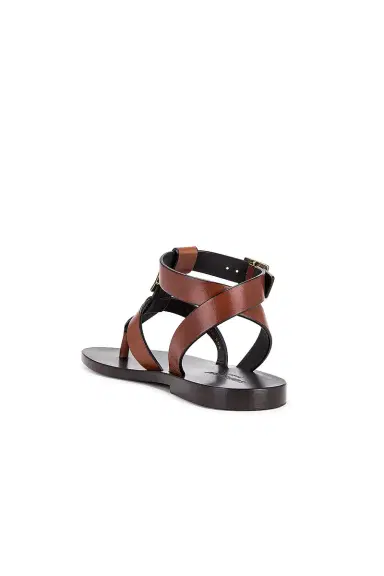 Saint Laurent Hardy Flat Sandal | Thumbnail 3 Saint Laurent Hardy Flat Sandal | Thumbnail 3