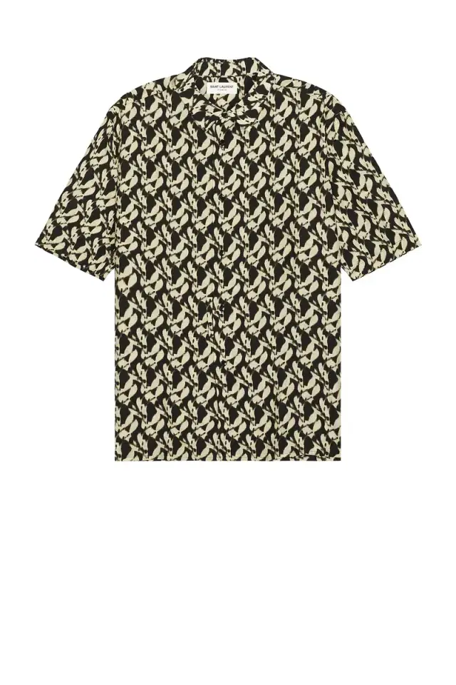 Saint Laurent Chemise Polo Col Pointu