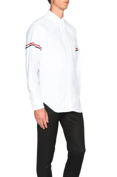 Thom Browne Classic Button Down with Grosgrain Armbands | Thumbnail 3 Thom Browne Classic Button Down with Grosgrain Armbands | Thumbnail 3