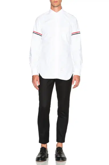 Thom Browne Classic Button Down with Grosgrain Armbands | Thumbnail 5 Thom Browne Classic Button Down with Grosgrain Armbands | Thumbnail 5