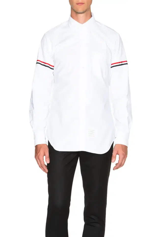 Thom Browne Classic Button Down with Grosgrain Armbands