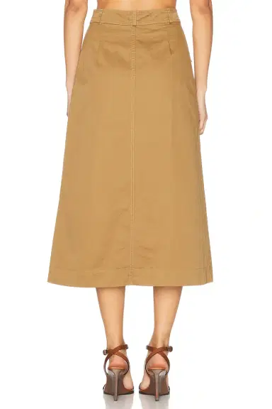 Saint Laurent Button Down Midi Skirt | Thumbnail 4 Saint Laurent Button Down Midi Skirt | Thumbnail 4