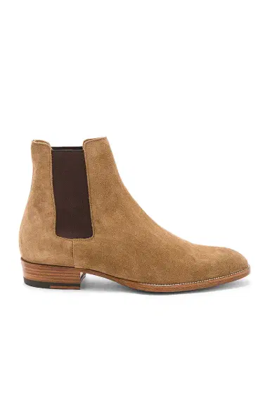 Saint Laurent Suede Wyatt Chelsea Boots | Thumbnail 1 Saint Laurent Suede Wyatt Chelsea Boots | Thumbnail 1