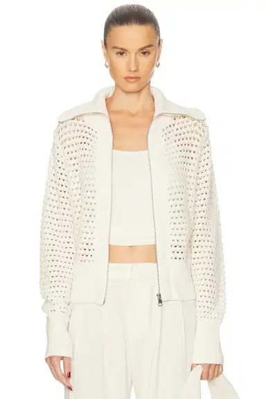 Varley Eloise Full Zip Knit Sweater | Thumbnail 1 Varley Eloise Full Zip Knit Sweater | Thumbnail 1