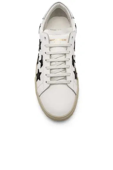 Saint Laurent Leather SL/06 Low-Top Star Sneakers | Thumbnail 4 Saint Laurent Leather SL/06 Low-Top Star Sneakers | Thumbnail 4