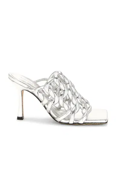 Bottega Veneta Reflection Weave Stretch Mule Sandals | Thumbnail 1 Bottega Veneta Reflection Weave Stretch Mule Sandals | Thumbnail 1