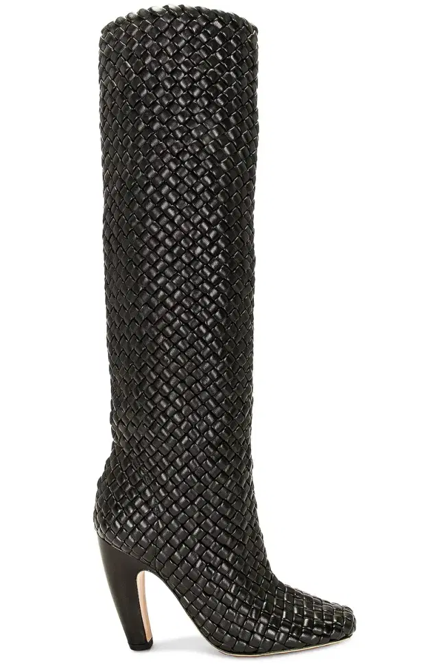 Bottega Veneta Mini Lido Weave Knee Boots