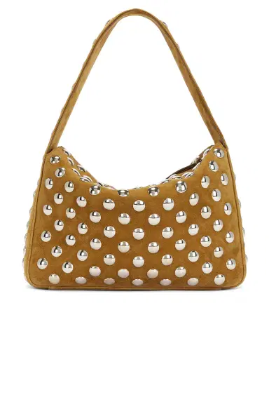 Khaite Elena Suede Studded Shoulder Bag | Thumbnail 3 Khaite Elena Suede Studded Shoulder Bag | Thumbnail 3