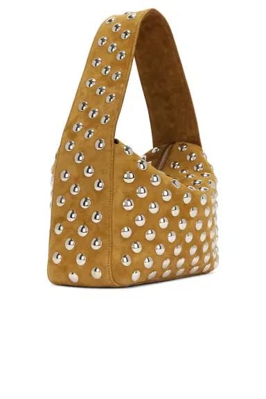 Khaite Elena Suede Studded Shoulder Bag | Thumbnail 4 Khaite Elena Suede Studded Shoulder Bag | Thumbnail 4