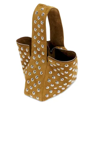 Khaite Elena Suede Studded Shoulder Bag | Thumbnail 5 Khaite Elena Suede Studded Shoulder Bag | Thumbnail 5
