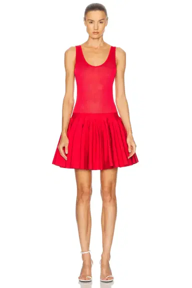 Alaïa Godet Dress | Thumbnail 1 Alaïa Godet Dress | Thumbnail 1