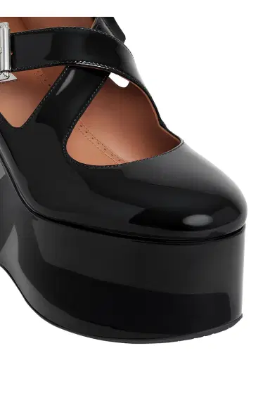 Alaïa Criss Cross Wedge | Thumbnail 4 Alaïa Criss Cross Wedge | Thumbnail 4