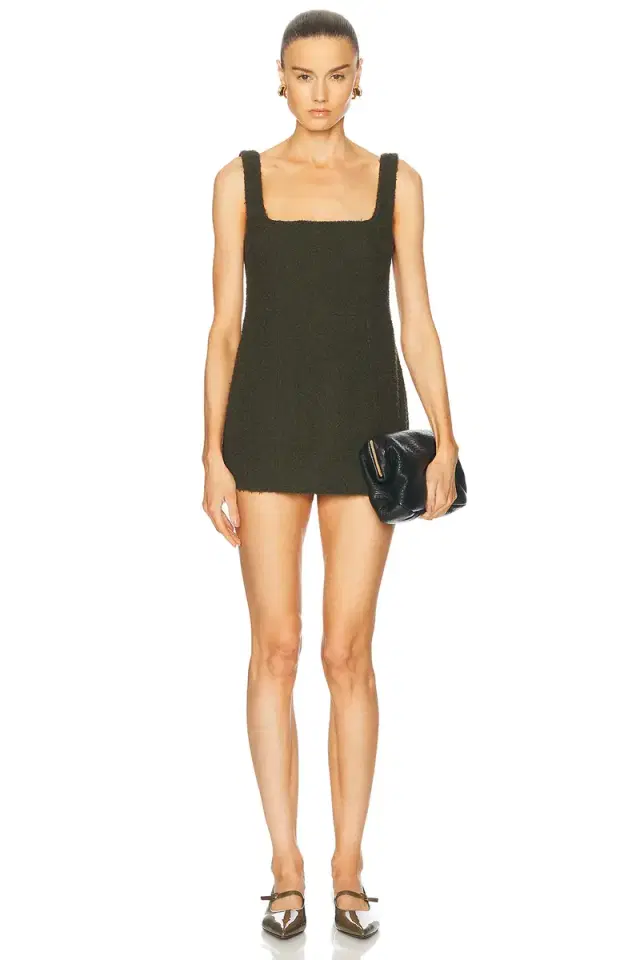 Toteme Square Neck Boucle Dress
