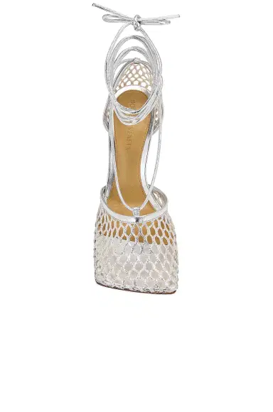 Bottega Veneta Stretch Metallic Leather Sandals | Thumbnail 4