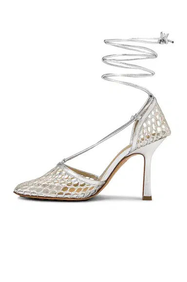 Bottega Veneta Stretch Metallic Leather Sandals | Thumbnail 5