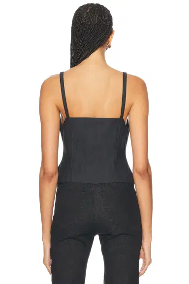 Ganni Suting Vest Top | Thumbnail 3 Ganni Suting Vest Top | Thumbnail 3