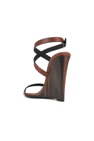 Saint Laurent Wedge Sandal | Thumbnail 3 Saint Laurent Wedge Sandal | Thumbnail 3