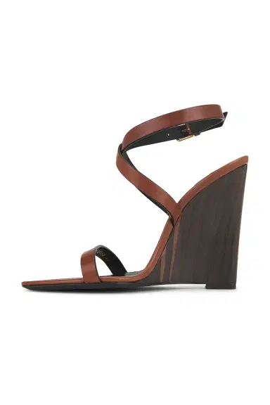 Saint Laurent Wedge Sandal | Thumbnail 5 Saint Laurent Wedge Sandal | Thumbnail 5