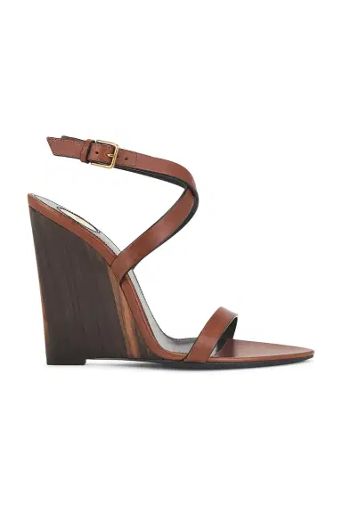 Saint Laurent Wedge Sandal | Thumbnail 1 Saint Laurent Wedge Sandal | Thumbnail 1