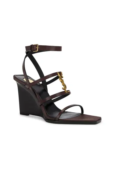 Saint Laurent Cassandra Wedge Sandal | Thumbnail 2 Saint Laurent Cassandra Wedge Sandal | Thumbnail 2