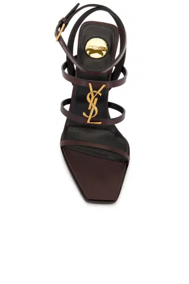 Saint Laurent Cassandra Wedge Sandal | Thumbnail 4 Saint Laurent Cassandra Wedge Sandal | Thumbnail 4