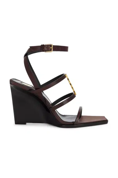 Saint Laurent Cassandra Wedge Sandal | Thumbnail 1 Saint Laurent Cassandra Wedge Sandal | Thumbnail 1