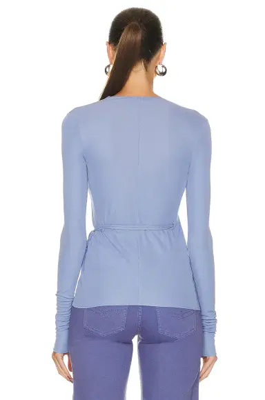 BLUMARINE Long Sleeve Wrap Top | Thumbnail 3