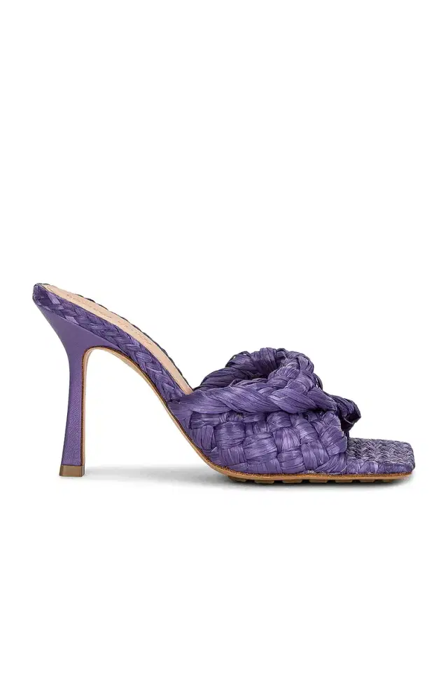 Bottega Veneta Raffia Stretch Mules