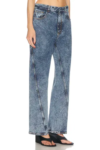 Alaïa Twisted Wide Leg Jeans | Thumbnail 2 Alaïa Twisted Wide Leg Jeans | Thumbnail 2