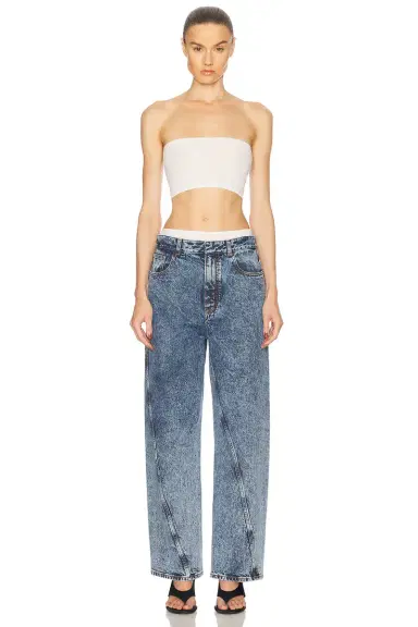 Alaïa Twisted Wide Leg Jeans | Thumbnail 5 Alaïa Twisted Wide Leg Jeans | Thumbnail 5