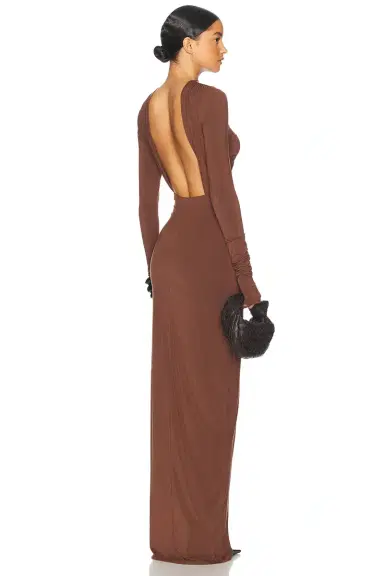 Helsa Jersey Backless Maxi Dress | Thumbnail 4 Helsa Jersey Backless Maxi Dress | Thumbnail 4