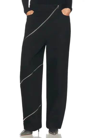 Alaïa Spiral Wide Leg Jeans | Thumbnail 1 Alaïa Spiral Wide Leg Jeans | Thumbnail 1