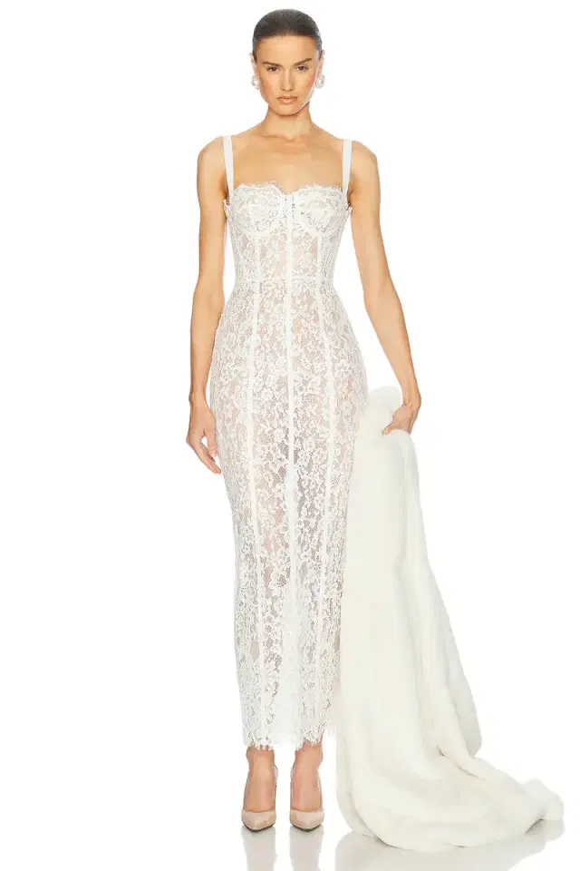 Helsa The Lace Column Dress
