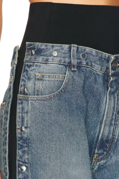 Alaïa Wide Leg With Snaps Jeans | Thumbnail 6 Alaïa Wide Leg With Snaps Jeans | Thumbnail 6