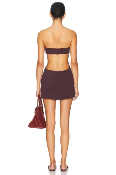 Helsa The Heavy Crepe Cut Out Dress | Thumbnail 6 Helsa The Heavy Crepe Cut Out Dress | Thumbnail 6