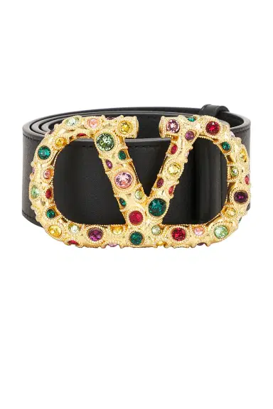 Valentino Garavani V Logo Jewele Signature 40 Belt | Thumbnail 3 Valentino Garavani V Logo Jewele Signature 40 Belt | Thumbnail 3