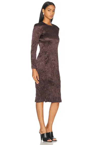 Bottega Veneta Long Sleeve Midi Dress | Thumbnail 2 Bottega Veneta Long Sleeve Midi Dress | Thumbnail 2