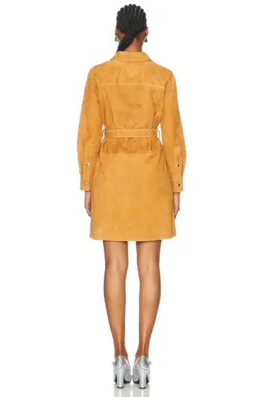 Bottega Veneta Leather Belted Dress | Thumbnail 3