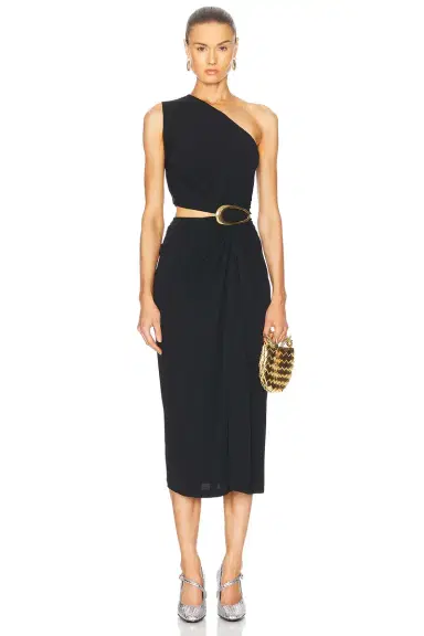Bottega Veneta One Shoulder Dress | Thumbnail 1 Bottega Veneta One Shoulder Dress | Thumbnail 1