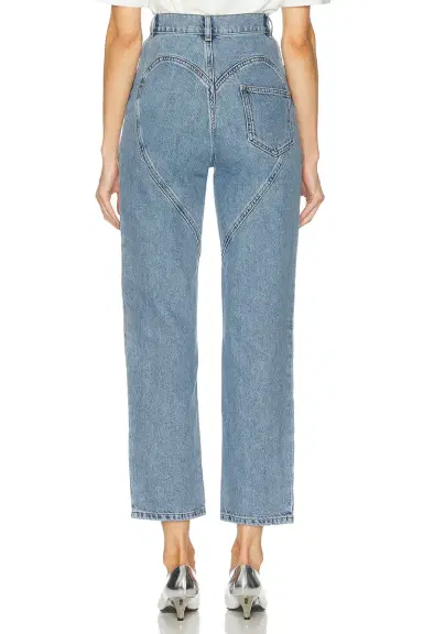 AREA Crystal Heart Straight Leg Jeans | Thumbnail 4 AREA Crystal Heart Straight Leg Jeans | Thumbnail 4