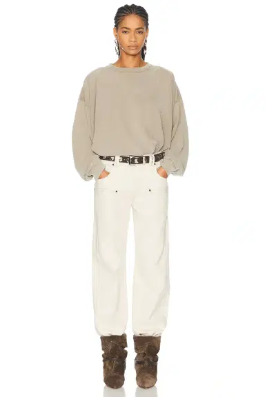 Isabel Marant Beryl Straight Leg Jeans | Thumbnail 5
