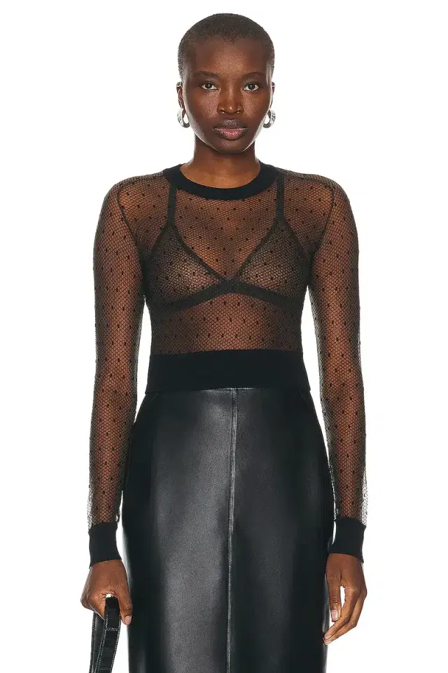 ALAÏA Sheer Jumper Sweater