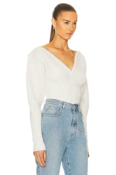 Alaïa Ribbed Sweater | Thumbnail 2 Alaïa Ribbed Sweater | Thumbnail 2