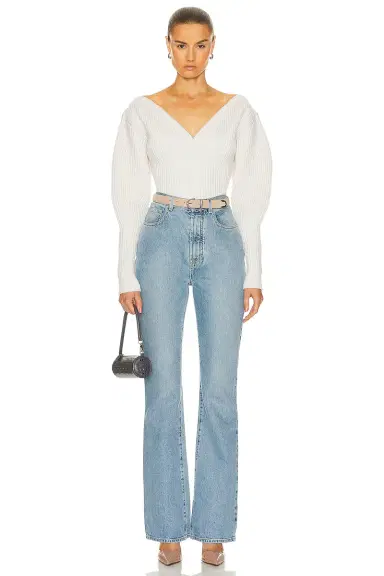 Alaïa Ribbed Sweater | Thumbnail 4 Alaïa Ribbed Sweater | Thumbnail 4
