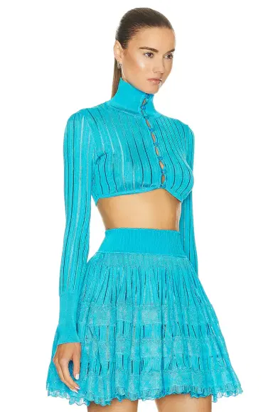 ALAÏA Crinoline Cardigan Top | Thumbnail 2